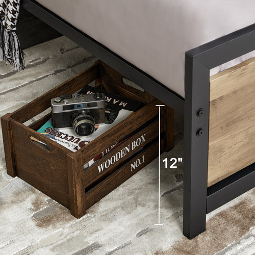 17 Stories OllieJay Metal Platform Bed & Reviews Wayfair